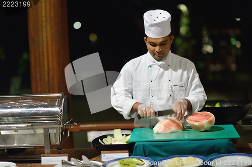 Image of buffet food