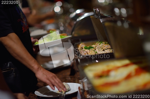 Image of buffet food