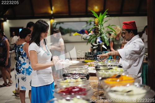 Image of buffet food