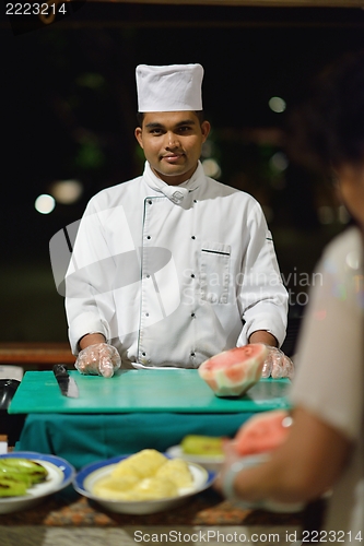 Image of buffet food