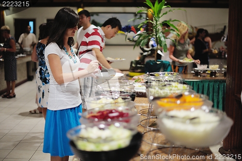 Image of buffet food