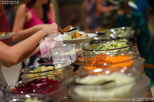 Image of buffet food