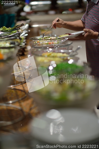 Image of buffet food