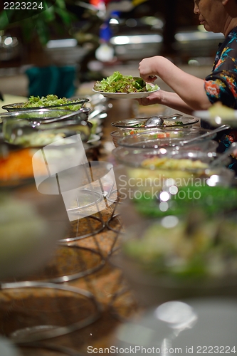 Image of buffet food