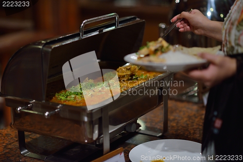 Image of buffet food