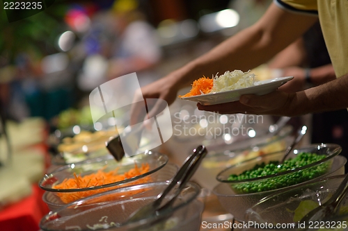 Image of buffet food