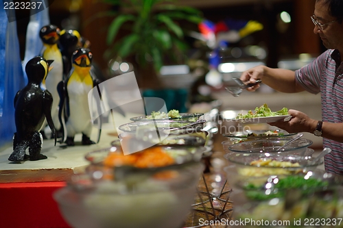 Image of buffet food