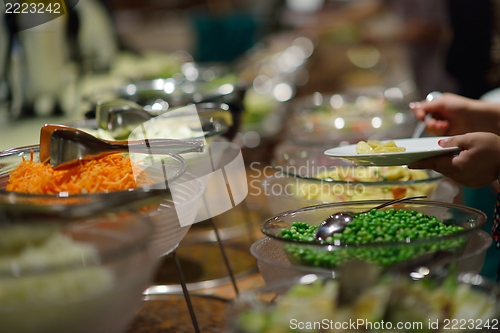 Image of buffet food