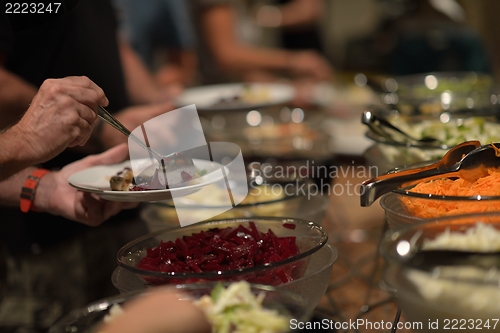 Image of buffet food