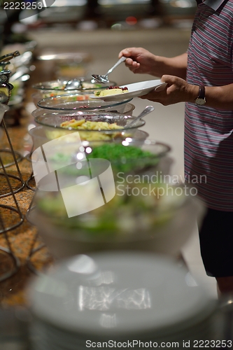 Image of buffet food