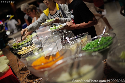 Image of buffet food