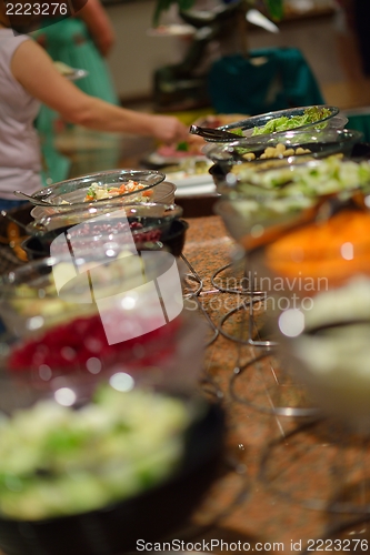 Image of buffet food