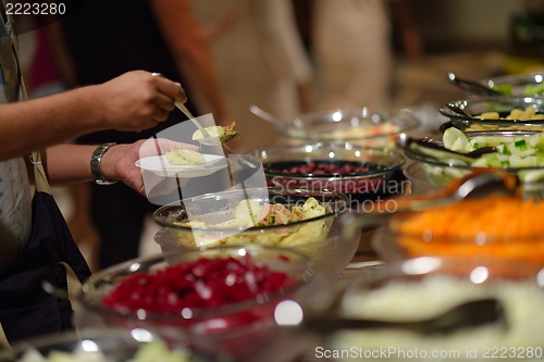 Image of buffet food