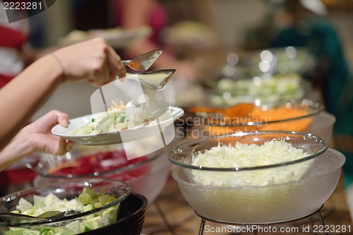 Image of buffet food