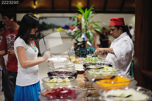 Image of buffet food