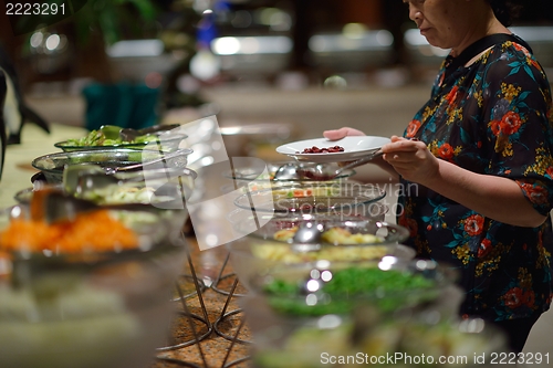 Image of buffet food