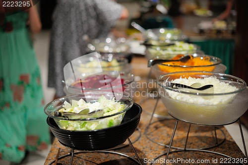 Image of buffet food
