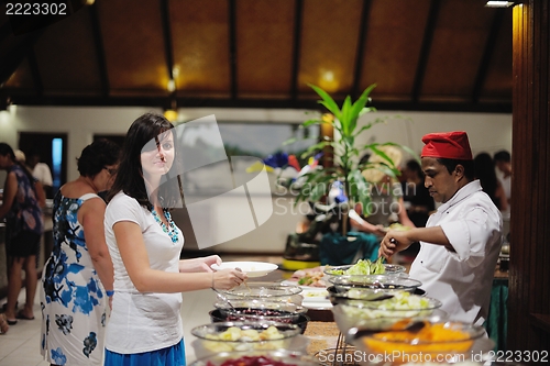 Image of buffet food