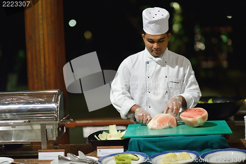 Image of buffet food