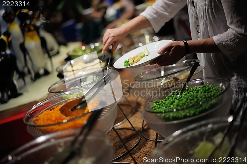 Image of buffet food