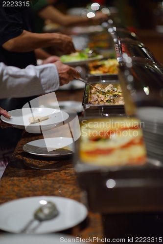 Image of buffet food