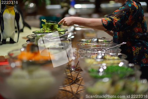 Image of buffet food