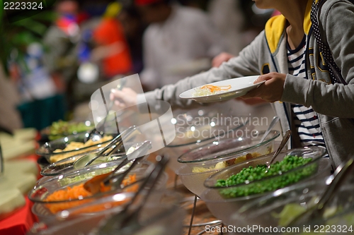Image of buffet food