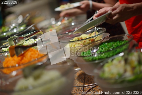 Image of buffet food