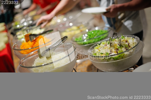 Image of buffet food