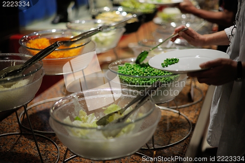 Image of buffet food