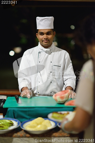 Image of buffet food