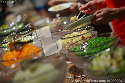 Image of buffet food