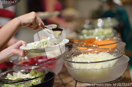 Image of buffet food