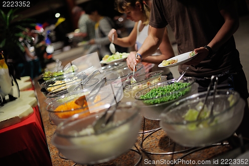 Image of buffet food