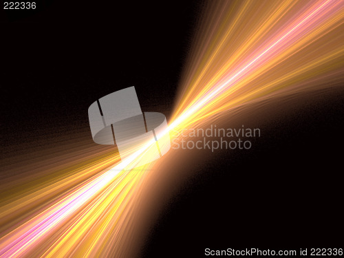 Image of Abstract orange explosion - fractal image