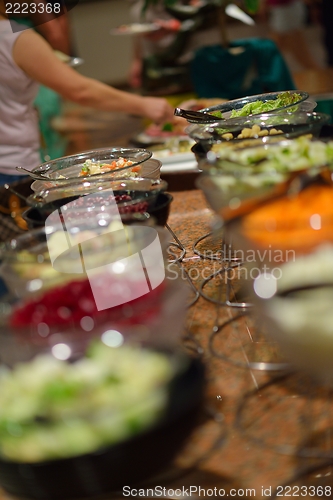 Image of buffet food