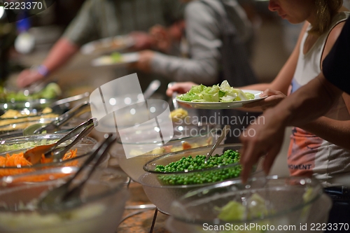 Image of buffet food