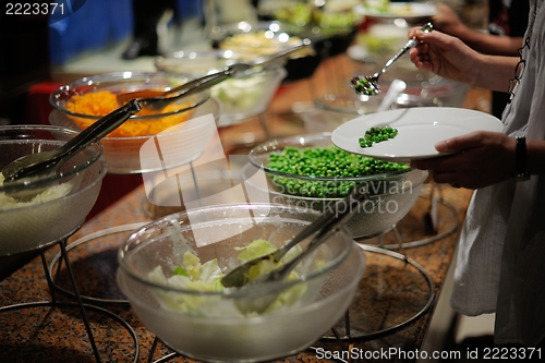 Image of buffet food
