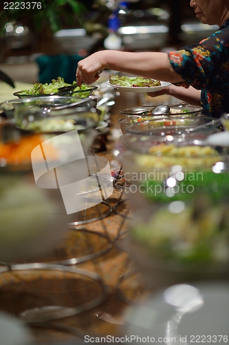 Image of buffet food