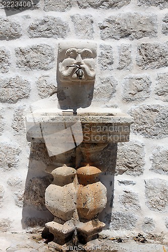 Image of Fragment of Our Lady of the Rock church in Perast, Montenegro