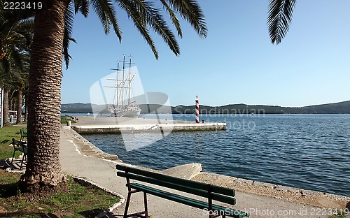 Image of Sailing vessel at the dock