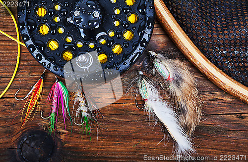 Image of Fly fishing tackle