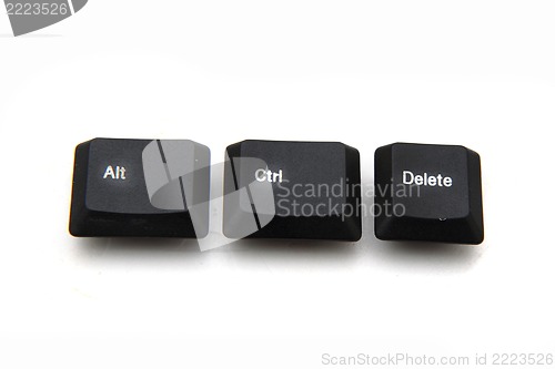 Image of keyboard keys - ctrl, alt, del