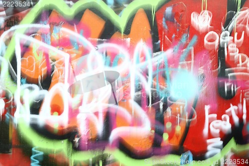 Image of graffiti background (street art)