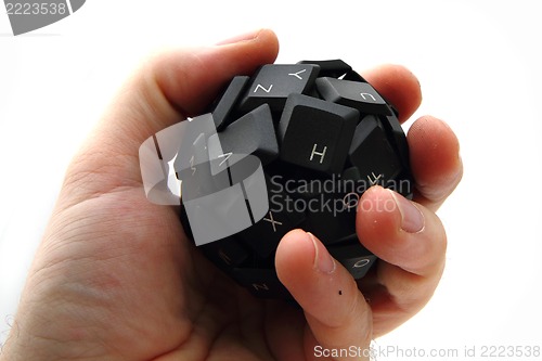 Image of keyboard sphere - new input device 