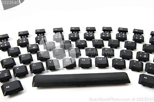 Image of ergonomic black keyboard