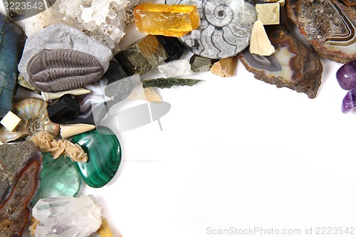 Image of color mineral and gems background 