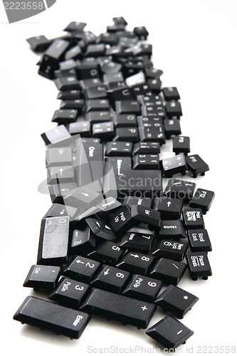 Image of chaos black keyboard keys 