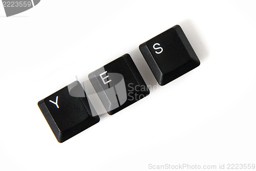 Image of keyboard keys - yes