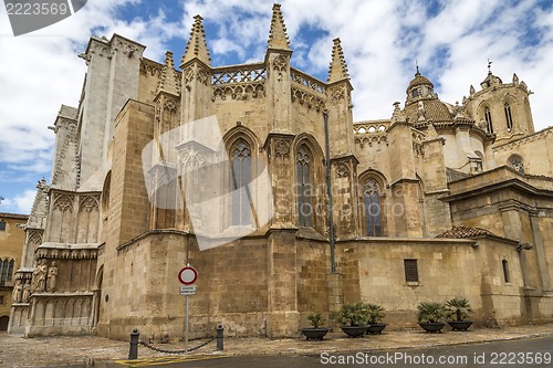 Image of Tarragona Cathedral. One of most famous places of province. Catalonia, Spain.